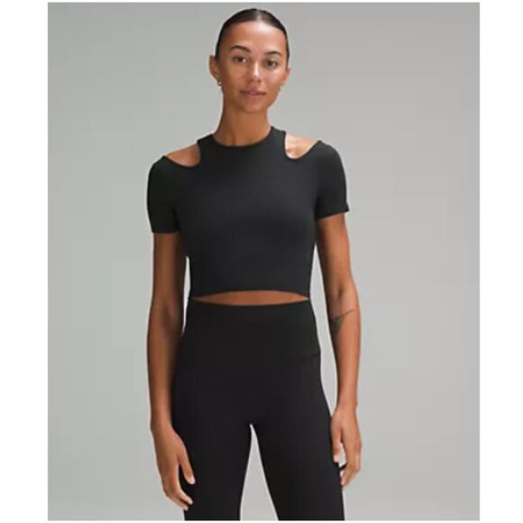 lululemon athletica Tops - Lululemon Shoulder Cut-Out Yoga T-Shirt size 4